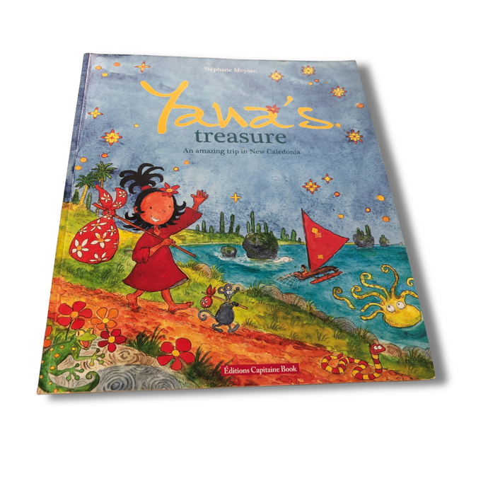 Children's book titled 'Yana's treasure' with colorful illustration on cover