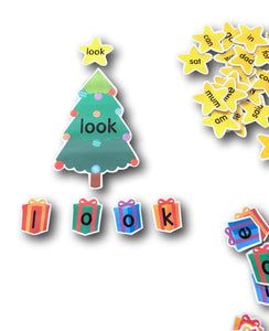 Christmas Tree Sight Words - Level 1-2 (Magenta)
