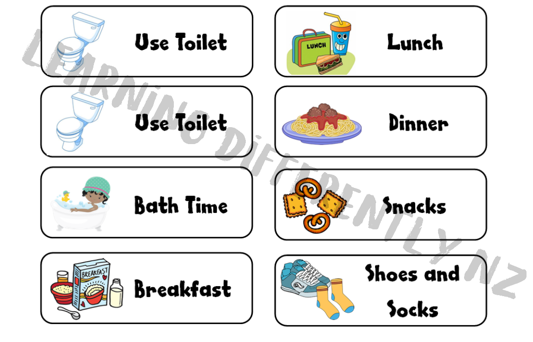 7 Day Routine Charts Digital Printable Learning Differently NZ
