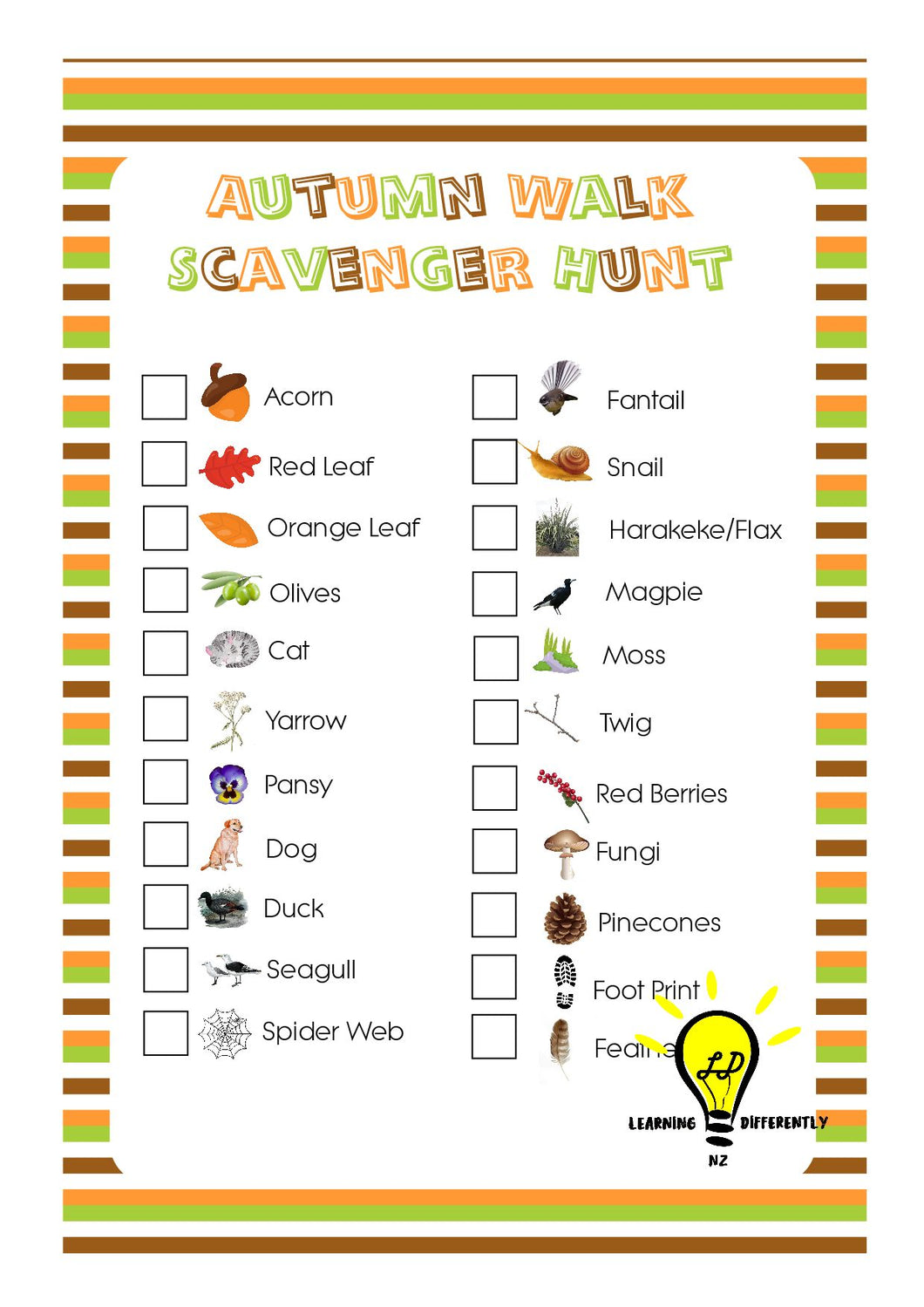 autumn-walk-scavenger-hunt-digital-printable-resource-learning-differently-nz for Free Printable Autumn Scavenger Hunt Printable Autumn Walk Scavenger Hunt - Digital, Printable Resource – Learning Differently NZ for Free Printable Autumn Scavenger Hunt Printable