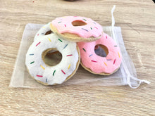 Load image into Gallery viewer, Five Handmade Felt Donuts