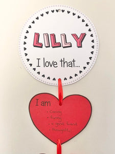 I Love That.... Self Love Valentines Day Printable Craft