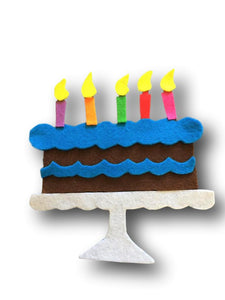 Five Little Candles On The Birthday Cake - Felt Board Story