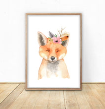 Load image into Gallery viewer, A4 Animal Floral Watercolour Print