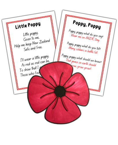 Little Poppy and Poppy, Poppy - Printable Board Poems