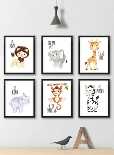 A4 Animal Prints 6 Piece Set