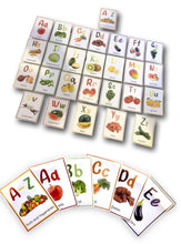 Load image into Gallery viewer, Alphabet Flash Cards - Fruits and Vegetables