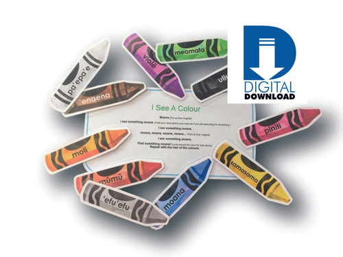Samoan Colours - Digital, Printable Board Activity