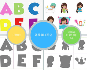 Shadow Matching  - Digital, Printable Activity