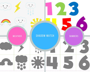 Shadow Matching  - Digital, Printable Activity