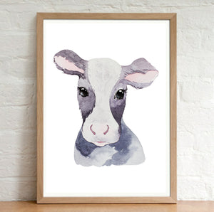 A4 Animal Plain Watercolour Print