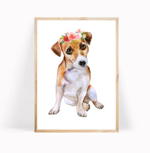 Load image into Gallery viewer, A4 Animal Floral Watercolour Print