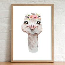 Load image into Gallery viewer, A4 Animal Floral Watercolour Print