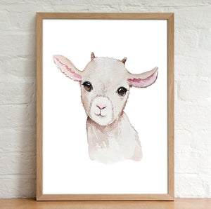 A4 Animal Plain Watercolour Print