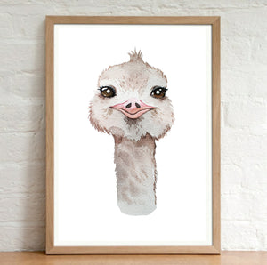 A4 Animal Plain Watercolour Print