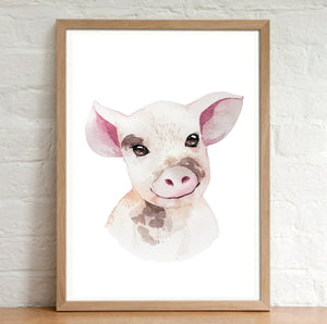 A4 Animal Plain Watercolour Print