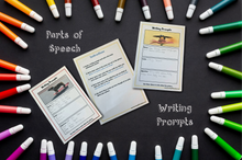 Load image into Gallery viewer, Parts of Speech Writing Prompts - Printable Dry Erase Cards