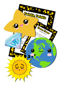 Twinkle, Twinkle Little Star and Tirama, Tirama Nga Whetu - Printable Board Song