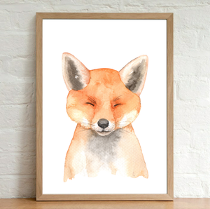 A4 Animal Plain Watercolour Print