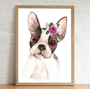 A4 Animal Floral Watercolour Print