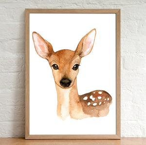 A4 Animal Plain Watercolour Print