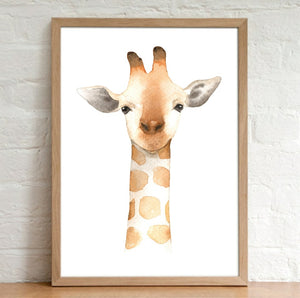 A4 Animal Plain Watercolour Print