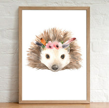 Load image into Gallery viewer, A4 Animal Floral Watercolour Print