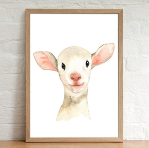 A4 Animal Plain Watercolour Print