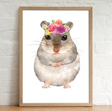 Load image into Gallery viewer, A4 Animal Floral Watercolour Print