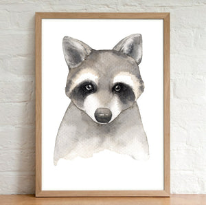 A4 Animal Plain Watercolour Print